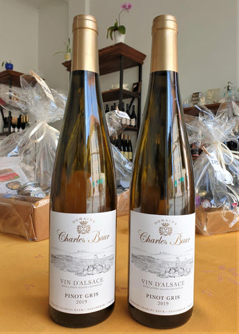 2 Fl. Pinot gris d'Alsace 2019 Økologisk - Charles Baur - Eguisheim - 75Cl