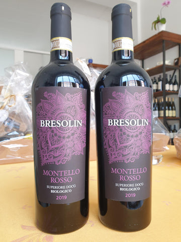 2 Fl. Montello Rosso D.O.C.G 2019 Økologiske - Italien - 75Cl