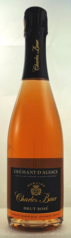Cremant rose Alsace Brut Økologiske Charles Baur