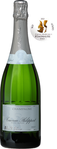 Champagne Blanc de Blancs tør Couvreur-Philippart Chardonnay guld Konkurrence feminilise 2021